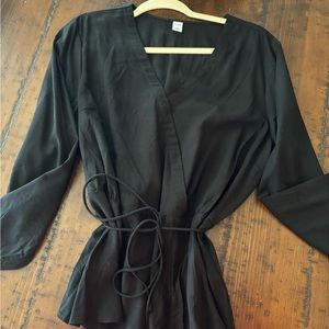 Old navy black wrap top